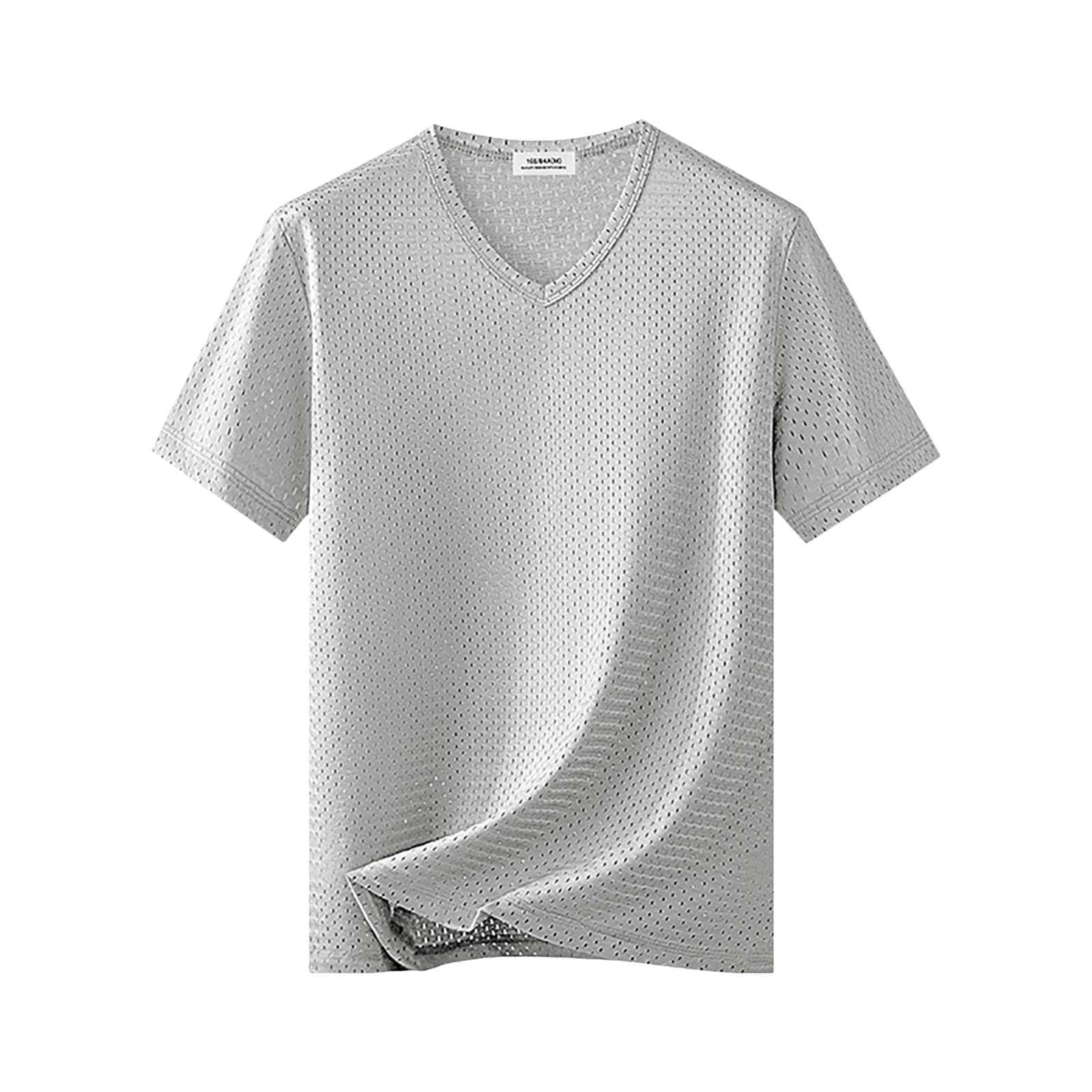 Blank Football Jersey – Mesh Athletic Training Gray Shirt