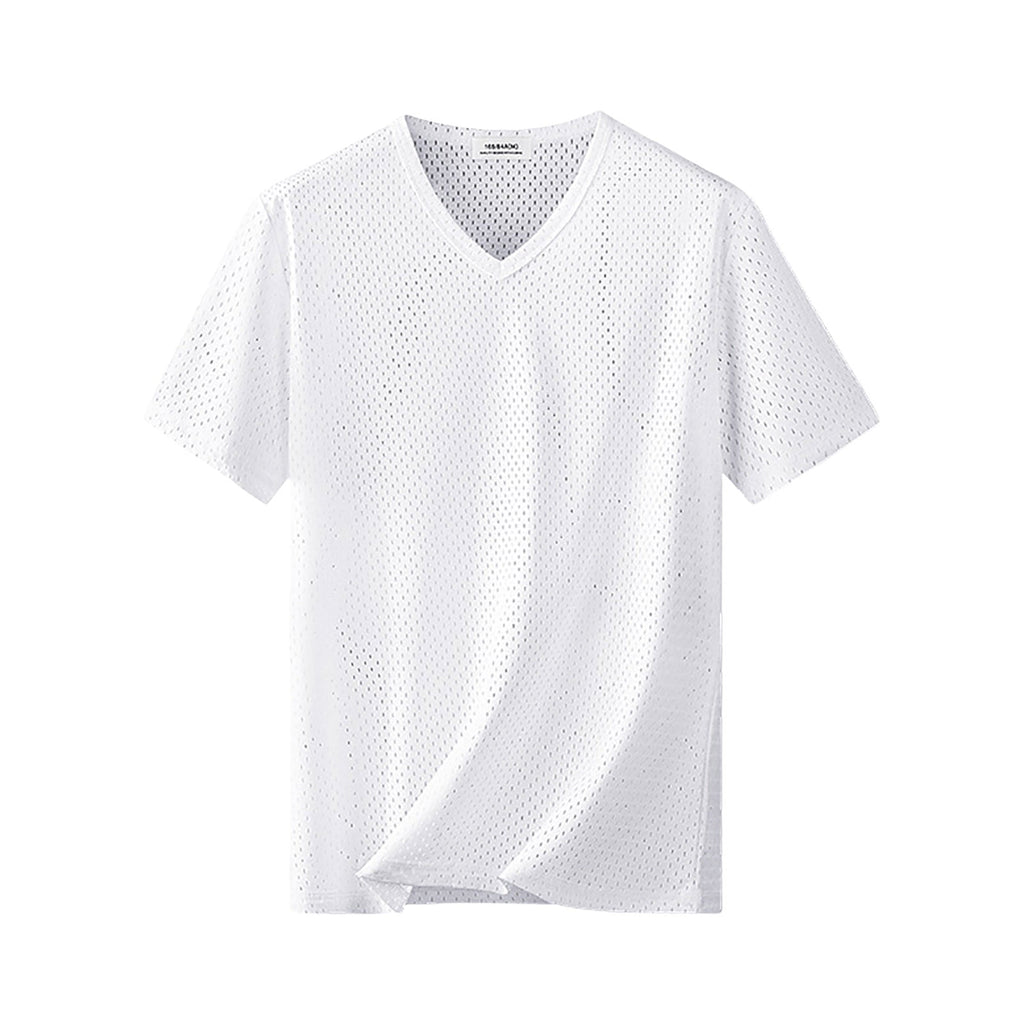 Blank Football Jersey – Mesh Athletic Training White Shirt