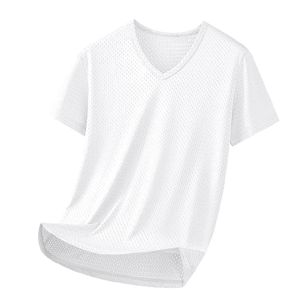 Blank Football Jersey – Mesh Athletic Training White Shirt