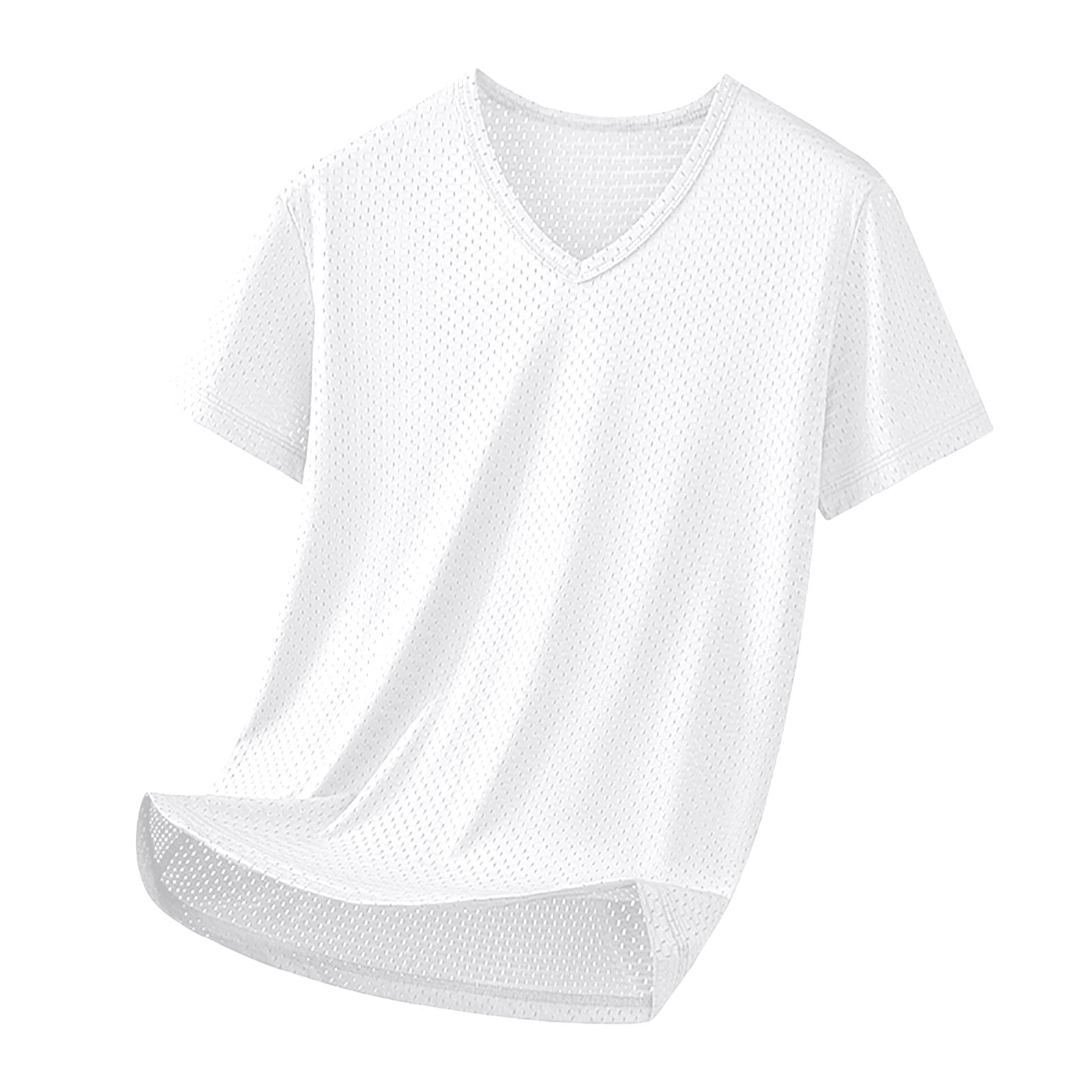 Blank Football Jersey – Mesh Athletic Training White Shirt