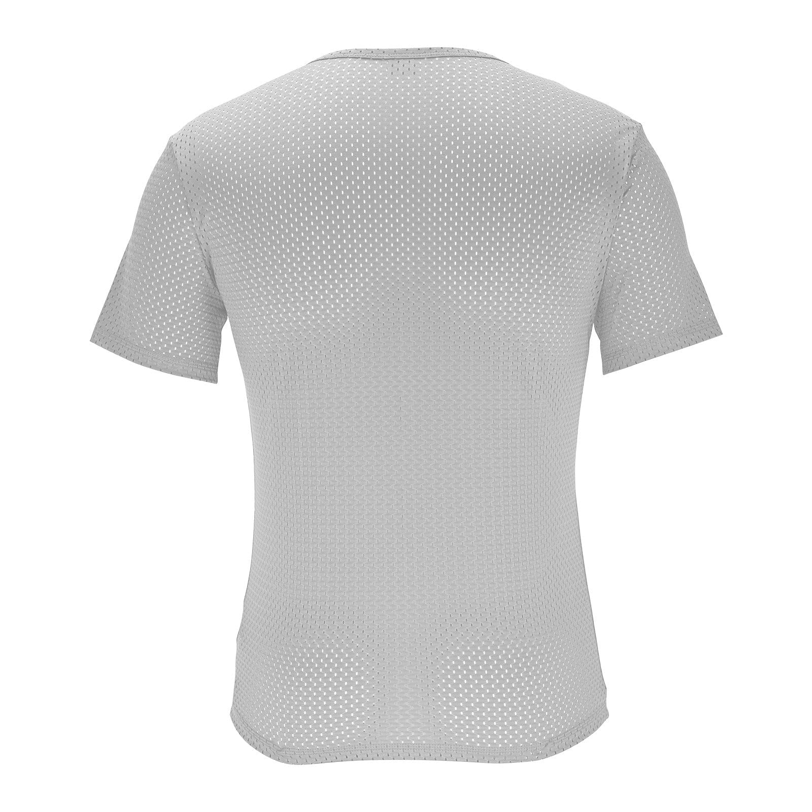 Blank Football Jersey – Mesh Athletic Training Gray Shirt