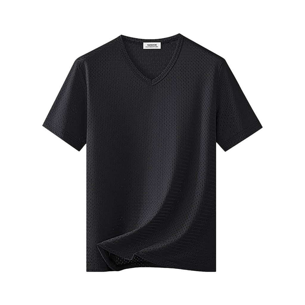Blank Football Jersey – Mesh Athletic Training Black Shirt